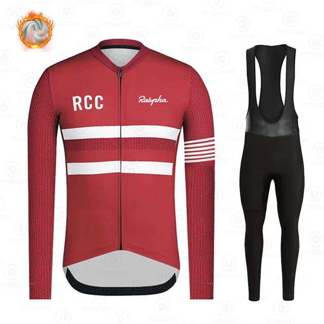 Зима 2021 командный велокостюм RCC из Джерси с длинным рукавом одежда костюм для