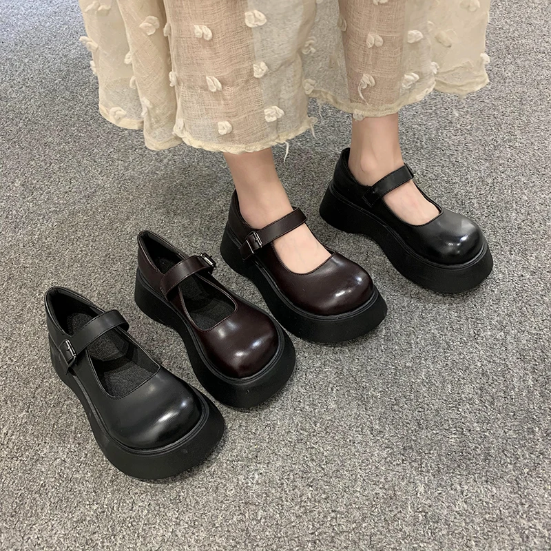 

Женские туфли в стиле ретро с закрытым носком; Бежевые Босоножки на каблуке Мэри Джейн; Коллекция 2020 года; Женские летние удобные сабо на сре...