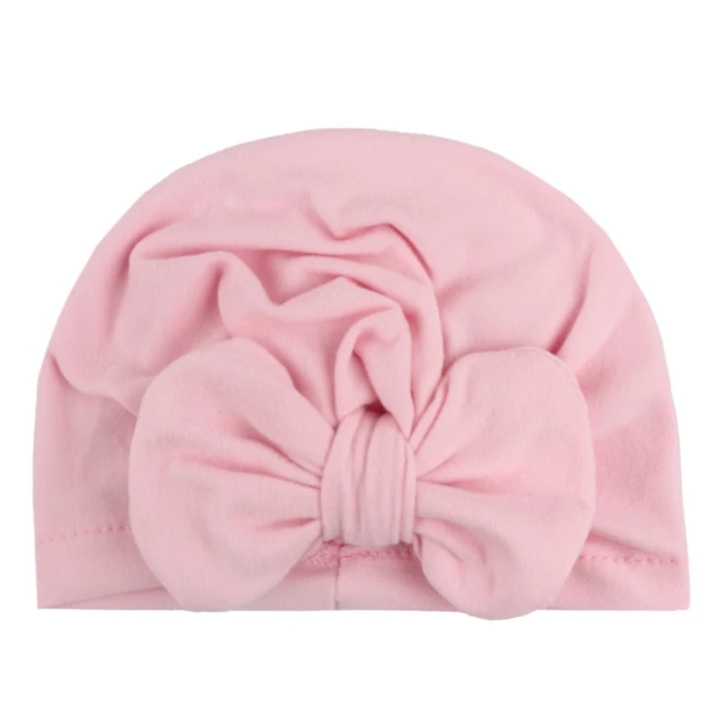 

8 Pcs Baby Bowknot Hat Kids Bow Cap Newborn Indian Turban Twist Knot Beanie Hat Girls Clothes Accessories
