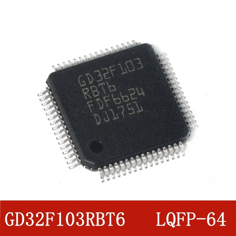 

5pcs/lot 100% Original genuine chip GD32F103RBT6 GD32F103 LQFP-64 32-bit microcontroller chip