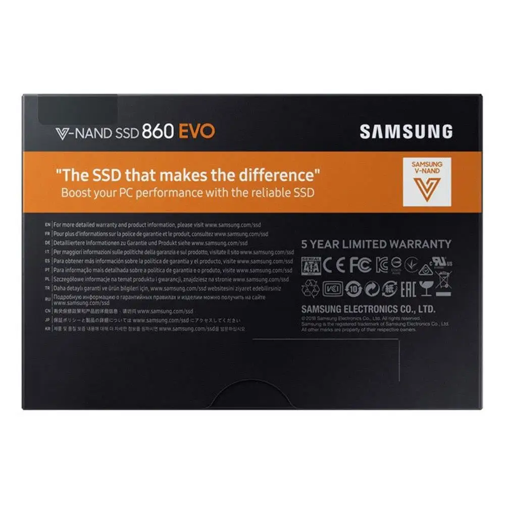 Оригинальный samsung SSD 860 EVO внутренний 250 ГБ 500 1 ТБ 2 Государственный жесткий диск HDD