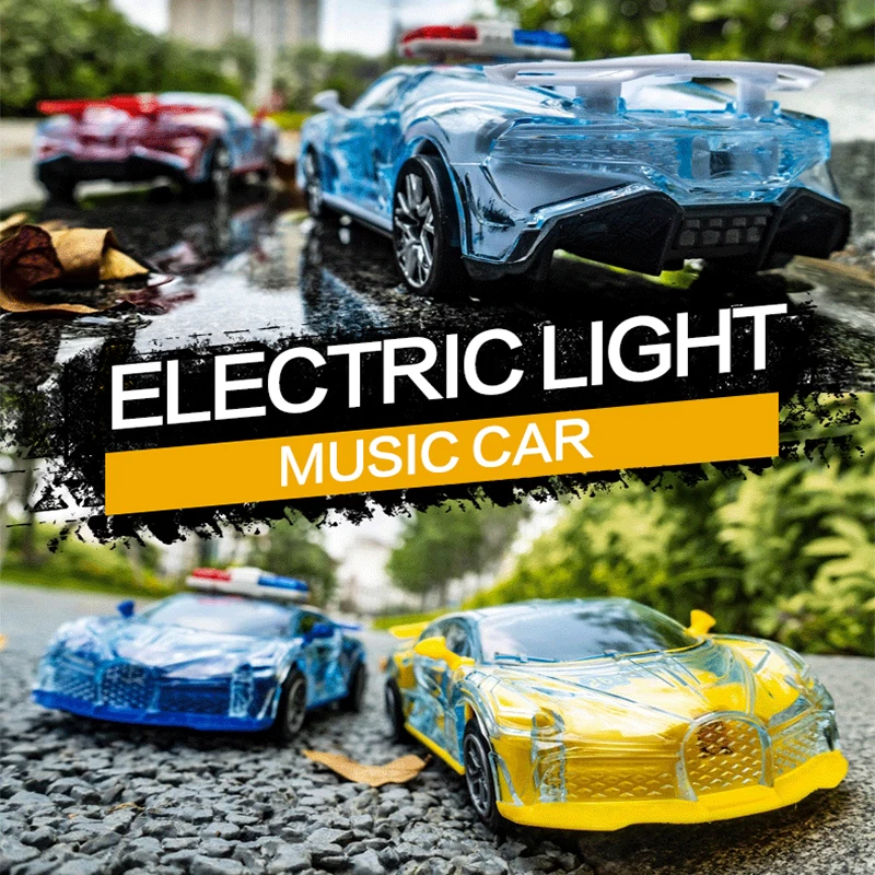 Модель HGRC универсальная светильник машина с музыкой прозрачные литые игрушки