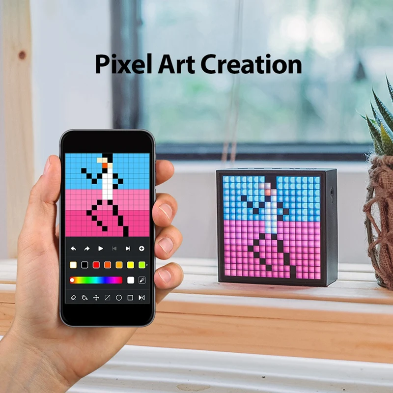 Divoom Bluetooth портативный динамик креативный будильник программируемый пиксельный