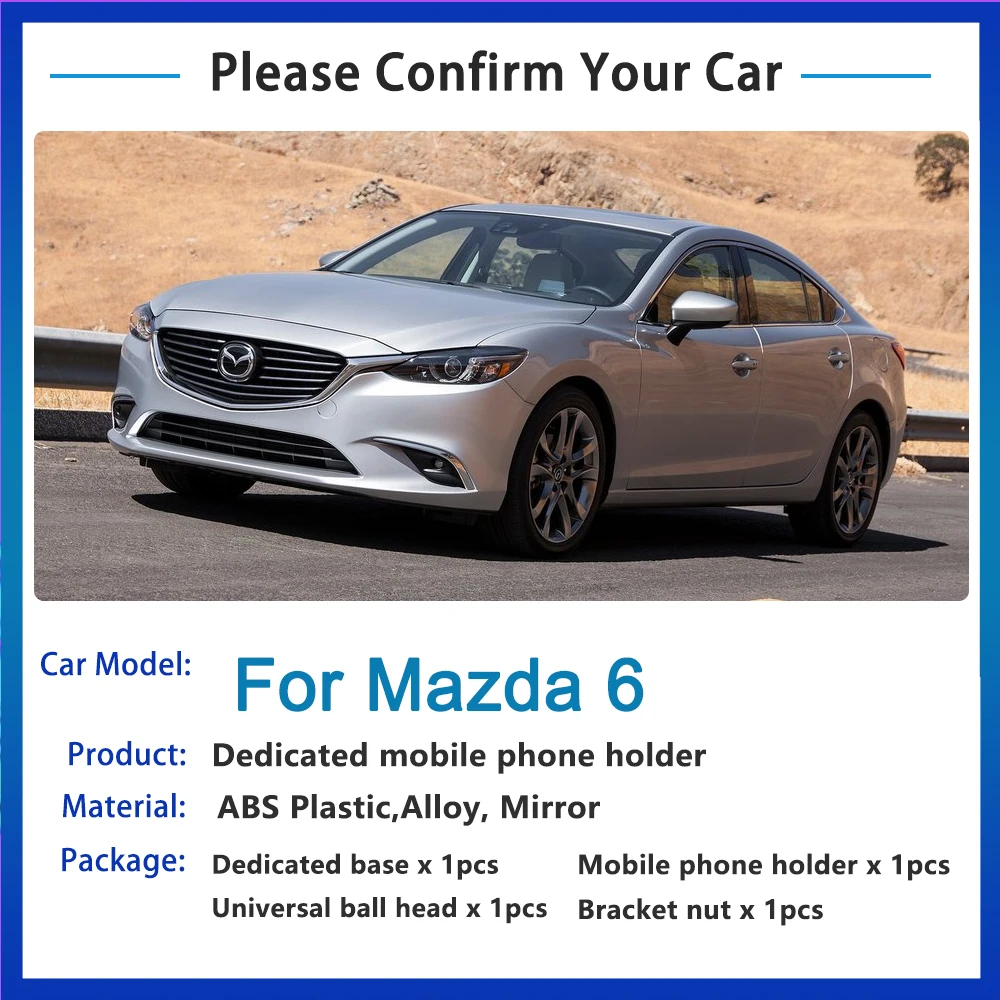 for mazda 6 gj1 gl mk3 2013 2014 2015 2016 2017 wireless car charger mount phone holder gps gravity smartphone auto accessories free global shipping