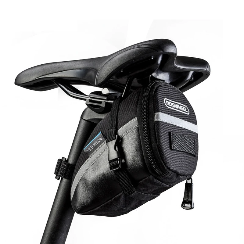 

Outdoor Bike Saddle Bag Waterproof Cycling Seat Pouch 1.2L Portable Seatpost Storage Bag Tail Rear Pannier Inner Tube Kit Case