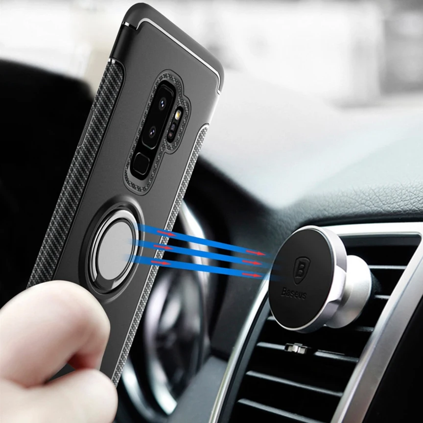 Кольцо чехол для мобильного телефона Броня анти-осенний рукав магнитный