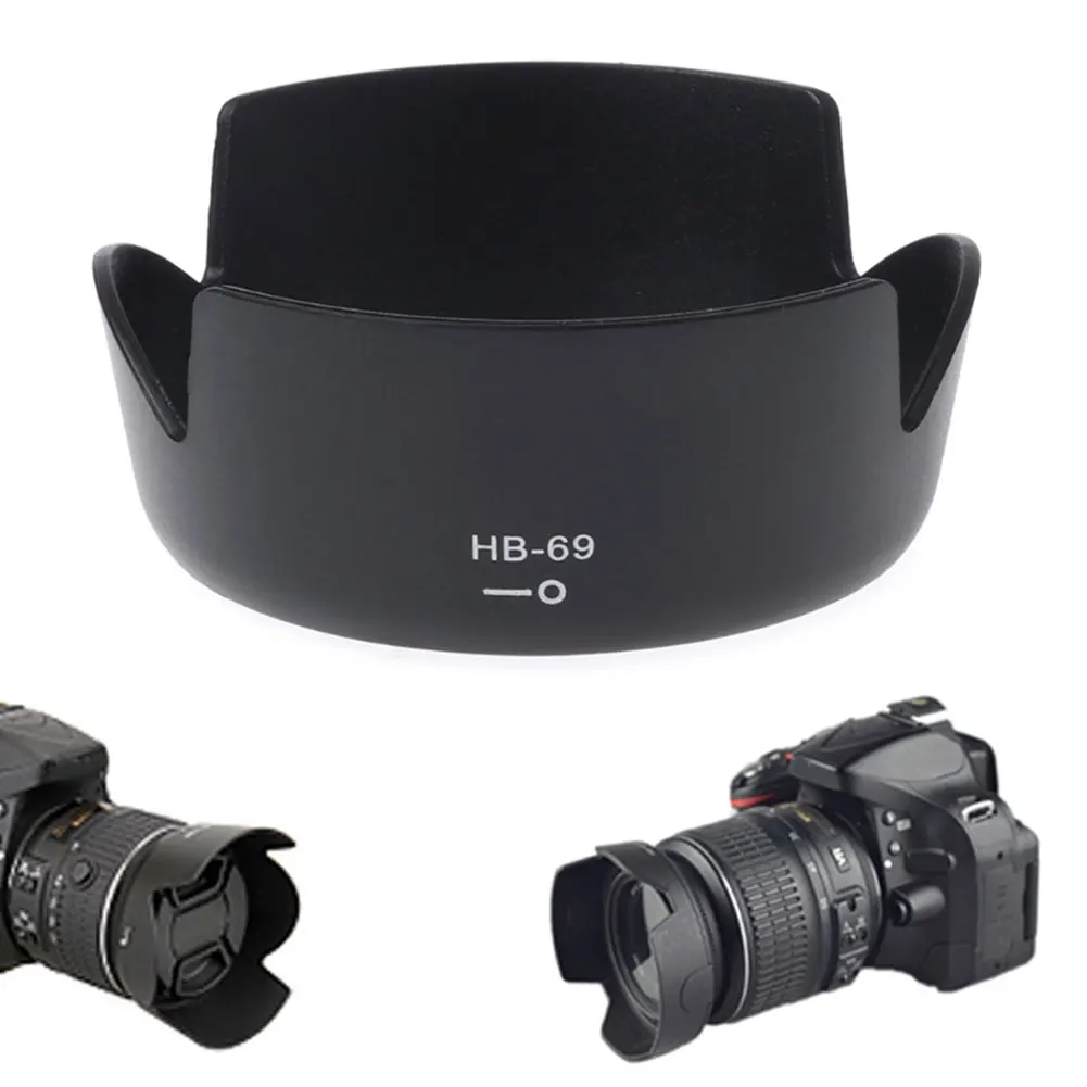

Petal Flower Lens Hood Replace HB-69 For Nikon AF-S DX Nikkor 18-55mm F/3.5-5.6G VR II / 18-55 Mm F3.5-5.6 G VR II HB69 HB 69