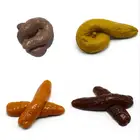 Искусственная резина маленькая порода собакакошка-какашкатабурет практичный табурет реалистичный Смайл какакашка зло Забавный фотоподарок