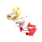 Розетка RCA с одним отверстием, 3 цвета, концентрированная, для аудио и видео разъемов, для ЖК-телевизоров, AV3, 15 мм