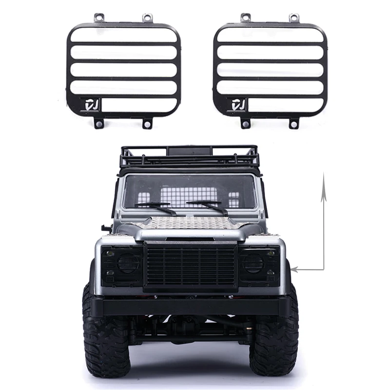 

DJC 1/12 MN-D90 Defender Metal Front Headlight Guards Kit RC4WD Crawler Car Upgrade Spare Parts Accessories RC 자동차 장난감