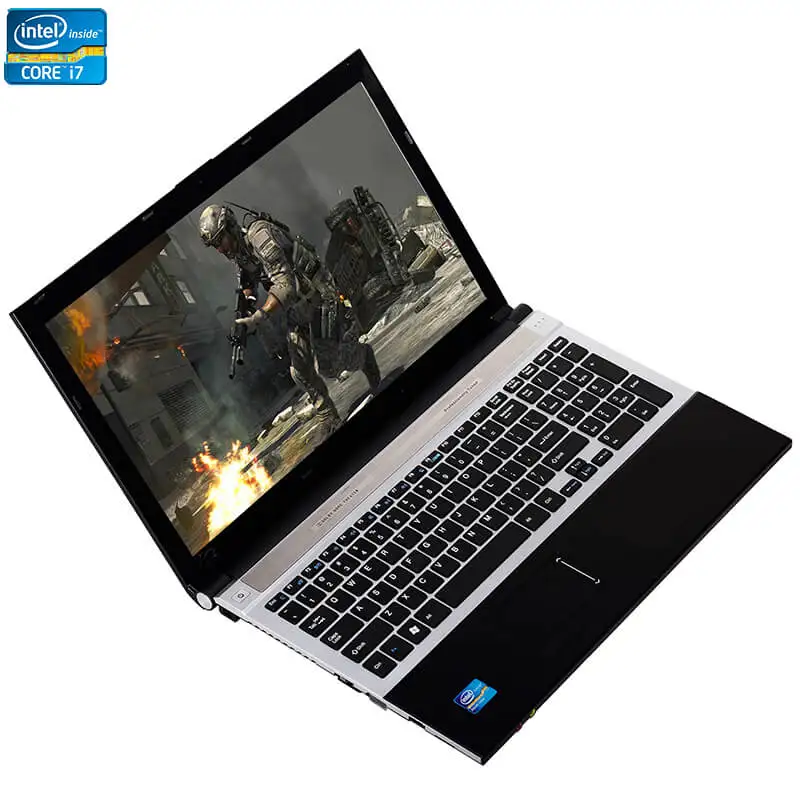 15 6 дюймовый процессор Intel Core i7 8 ГБ ОЗУ 1 ТБ HDD Windows 7/10 система DVD RW RJ45 Wifi Bluetooth Функция