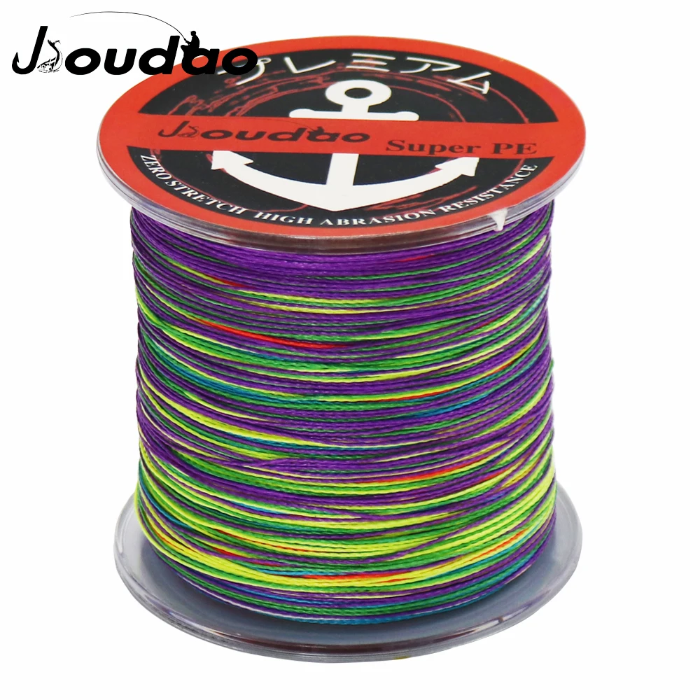 Серия Jioudao 300 м/500 м/1000 м/1500 м леска 10 100 фунтов плетеная гладкая многонитевая PE для