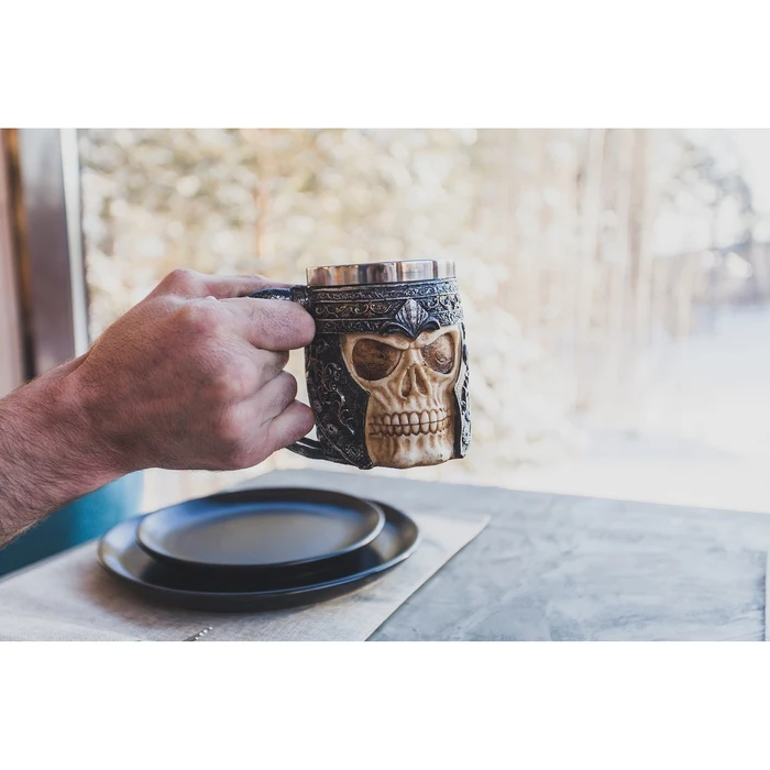 Mug &quotMiddle Ages. Skull 400 ml Kitchen supplies Mugs Drinkware Dining Bar Home Garden halloween Simaland Tableware Utensils for beverage room and
