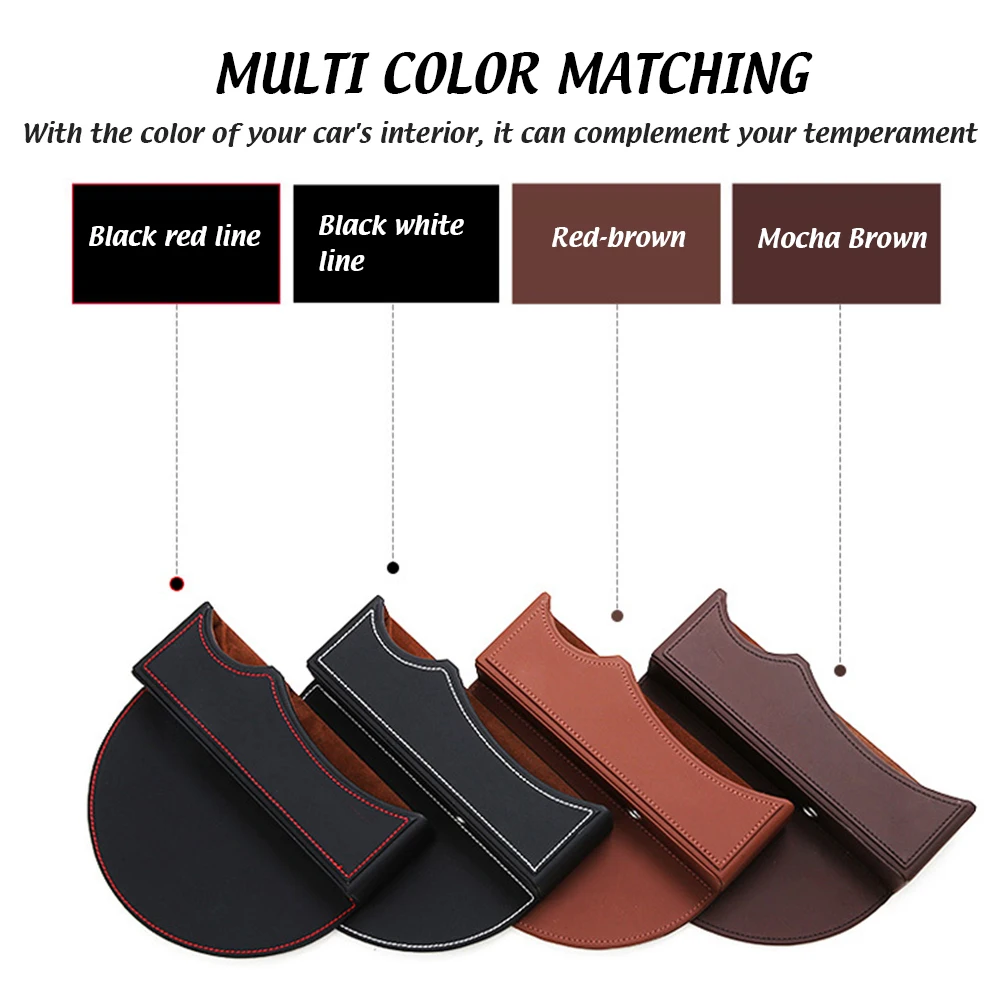 

Universal Car Seat Gap Slit Pocket Catcher Auto Organizer Storage Box Phone Holder Box For Cars Auto Accessories