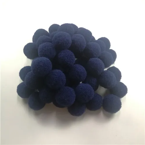 color 43 navy 1600 шт 10-30 мм помпон меховой плюшевый шар для поделок DIY мягкое украшение дома Одежда для шитья на ткани аксессуары - Цвет: color 43 navy