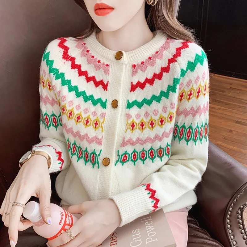 

Women Cardigan 2021 Spring Autumn winter Casual Knit coat wool long cardigan Thick Warm Jacket Casual Sweater Tops Cloths