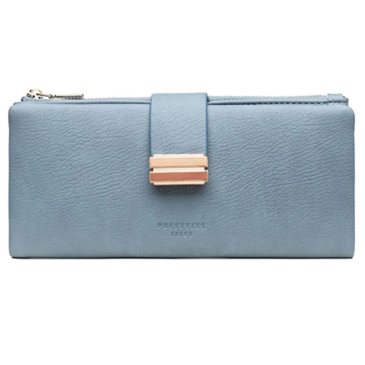 Кошельки из искусственной кожи для женщин удлиненный бумажник на застежке