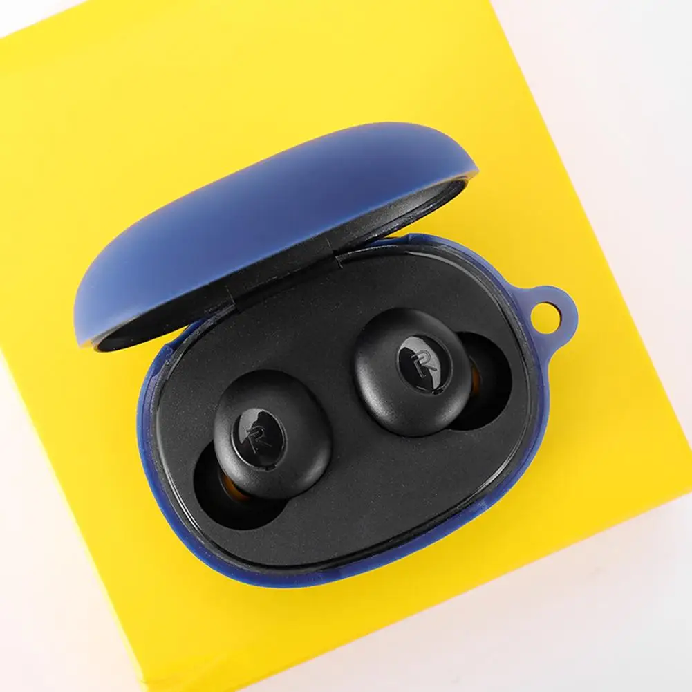 Новый силиконовый защитный чехол Мягкий моющийся пылезащитный для Realme Buds Q TWS
