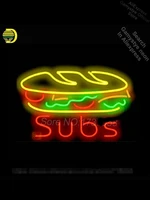 subs food sign neon sign commercial neon bulbs real glass outdoor lighting store neon lights for rooms vintage garage lighting