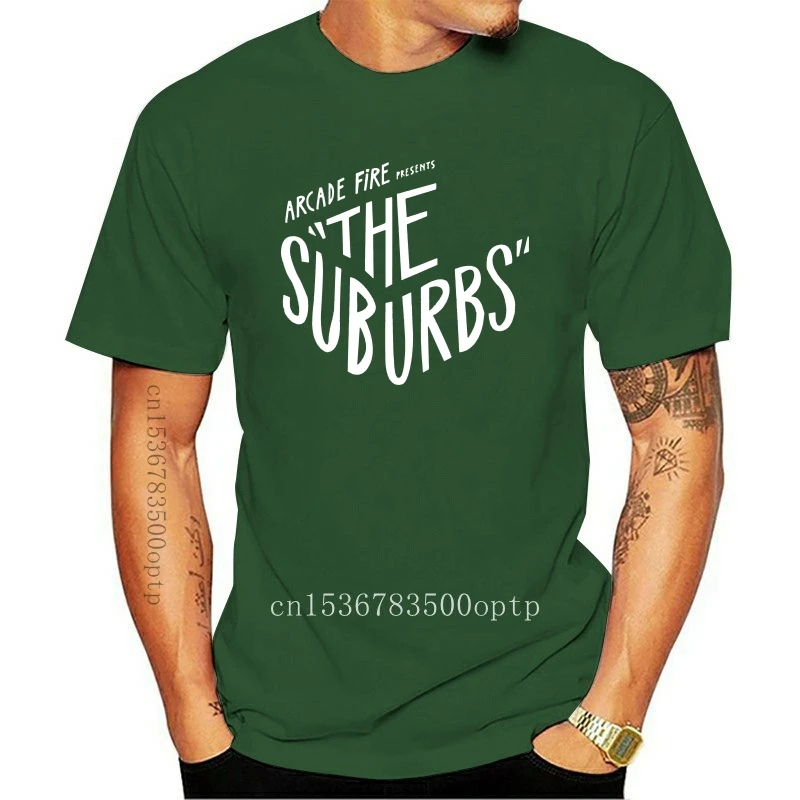 

New Men Short sleeve tshirt Arcade fire The Suburbs logo Unisex T Shirt Women t-shirt