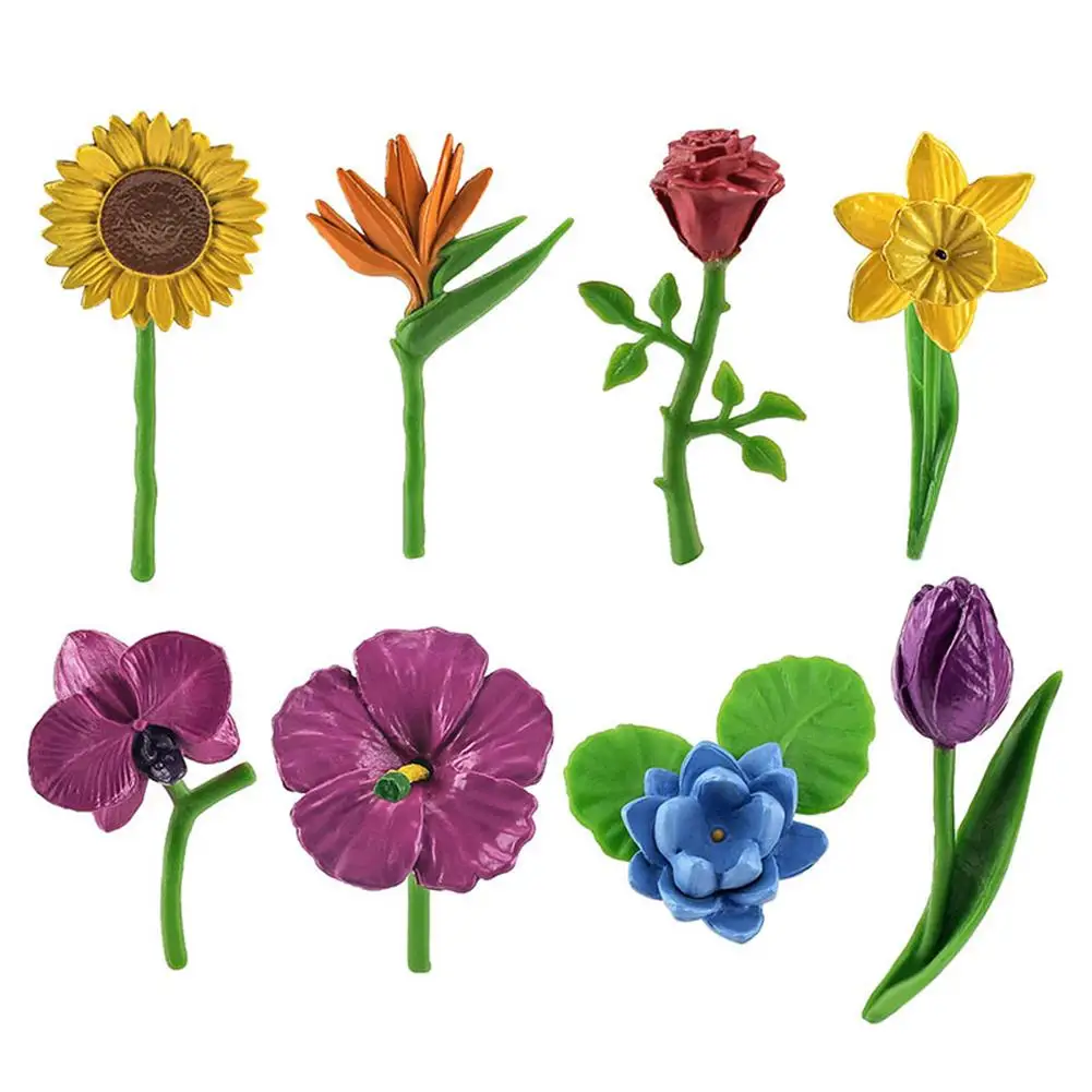 

Simulation Flower Decoration Model Lifelike Colorful Mini Static Decoration Toy