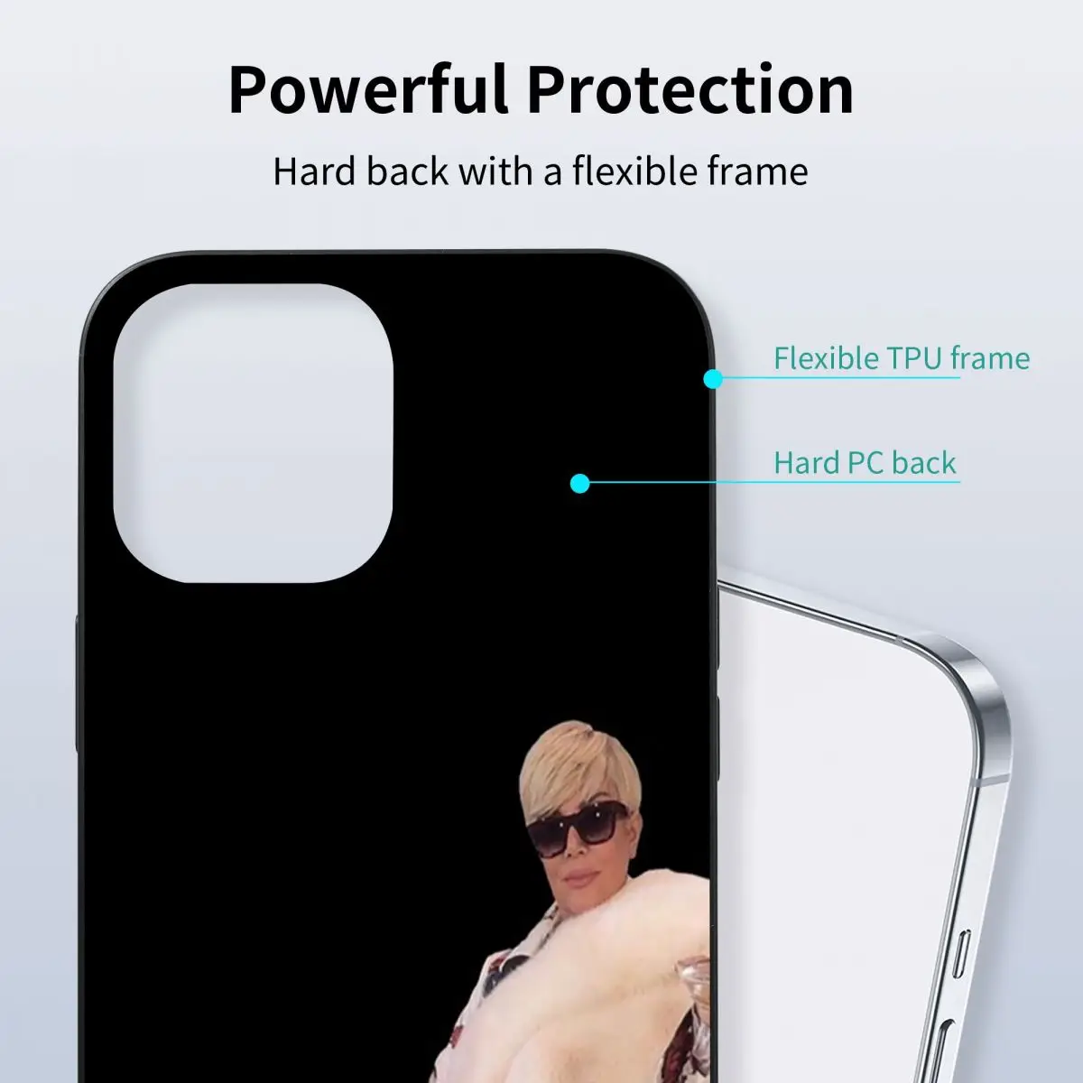 Чехол для телефона Kris Jenner Meme PC Glass TPU iPhone 13 12 11 Xs Xr X Pro Max Mini 7 8 Se2 Plus 6 6S | Мобильные