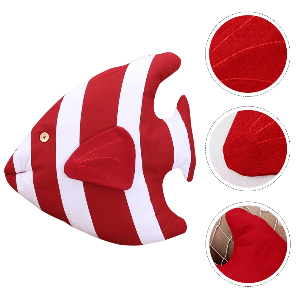 

1Pc Tropical Fish Shaped Pillow Cushion Sofe Cotton Home Cushion Kids Gift