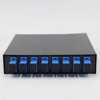 free shipping 8 ports catv fiber optical patch panel fiber optic terminal box 8 core desktop type sc fpc with adapter pigtail