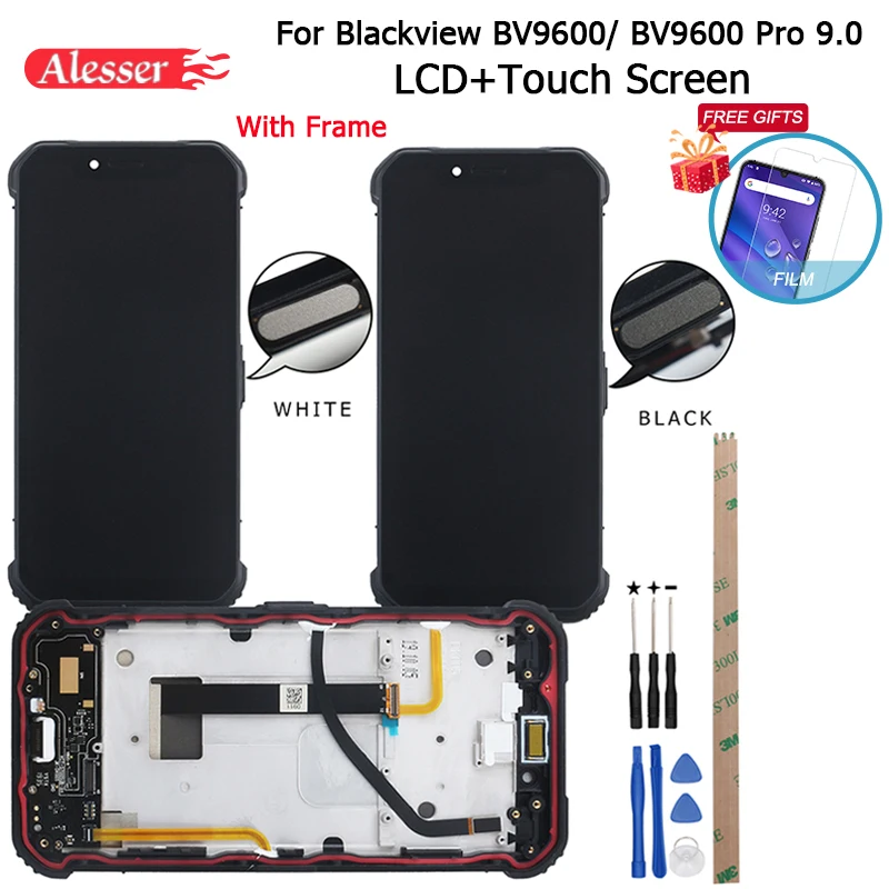 Alesser для Blackview BV9600 Pro 9 0 ЖК дисплей + сенсорный экран рамка пленка кнопка датчика