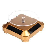 360 degree round rotating auto rotating turntable display stand bracelet watch stand solar showcase device base giratoria