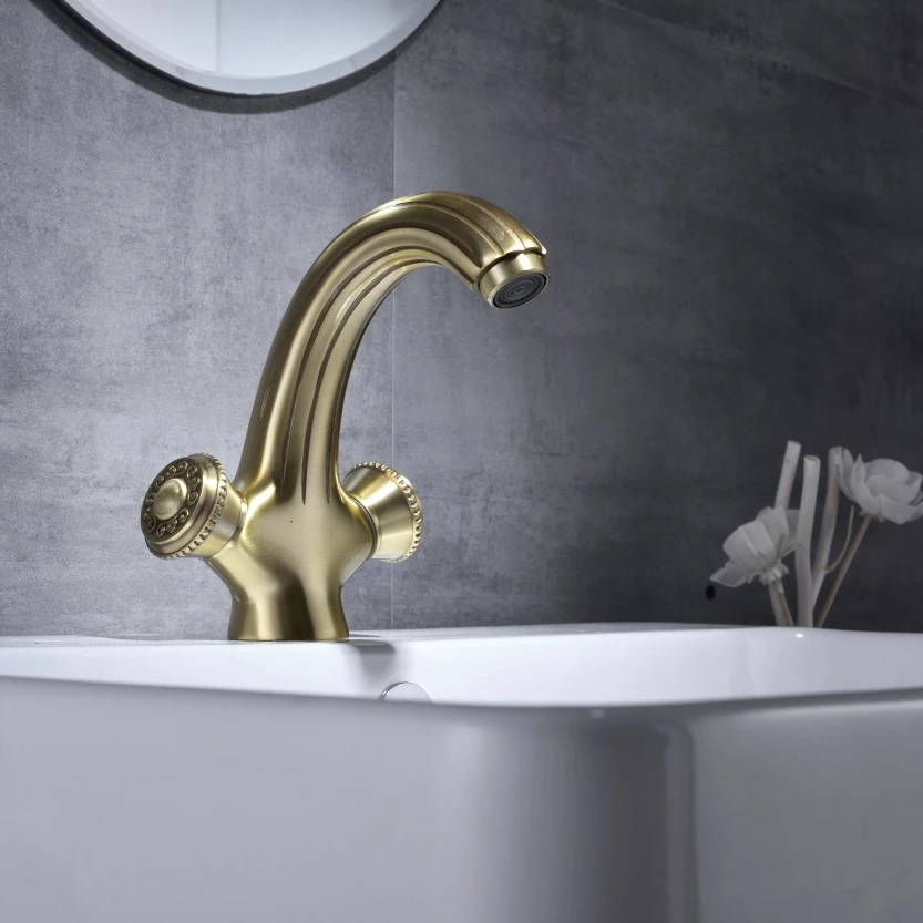 Смесители для раковины медный смеситель в ванную комнату с одной ручкой и одним