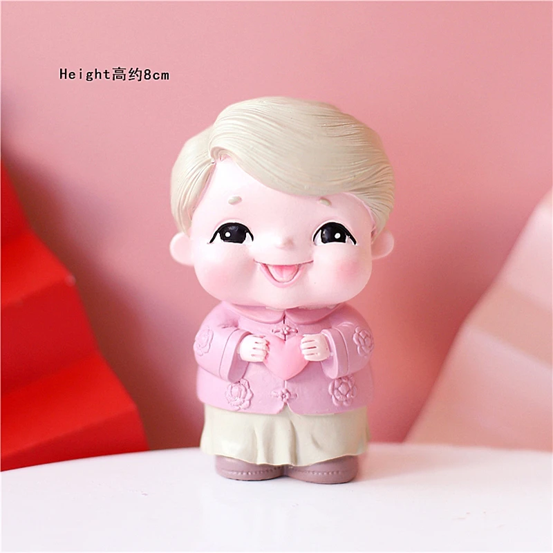 Долголетие бабушка торт Топпер Для дедушки день рождения украшение китайский