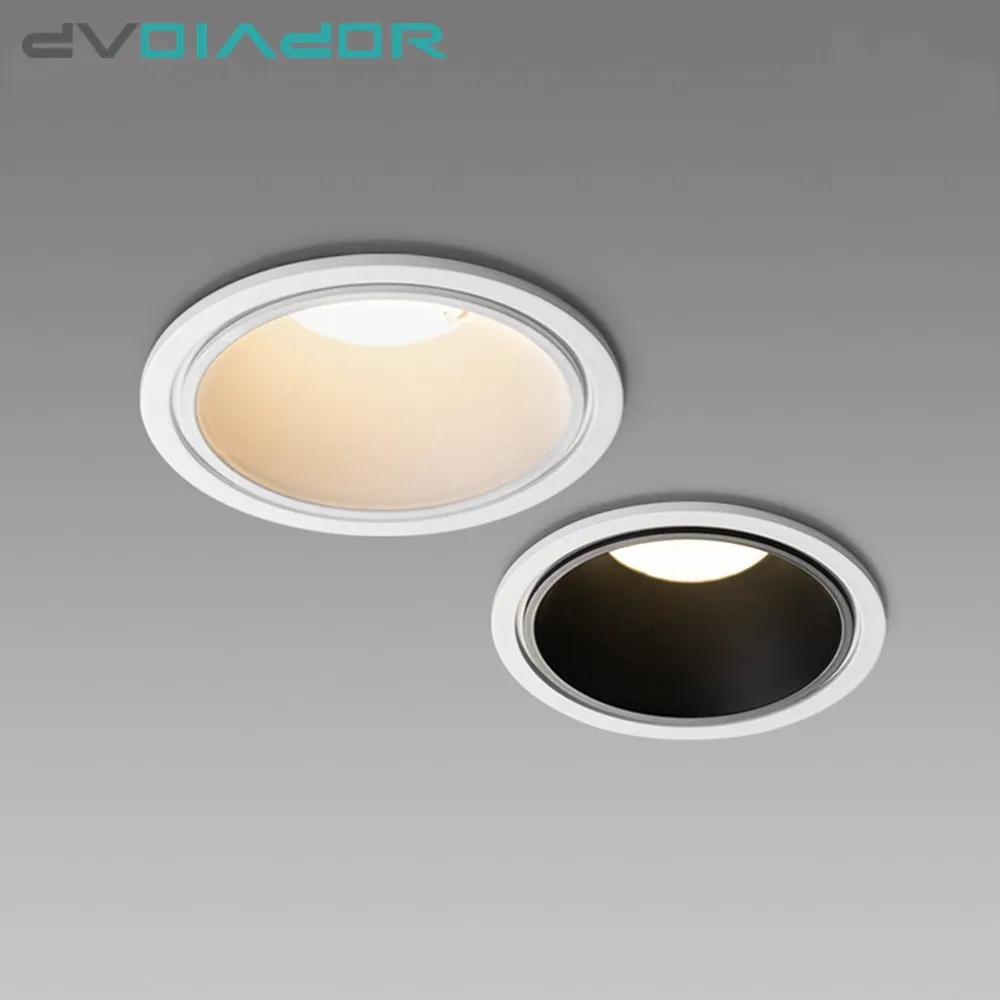 

Dimmable Led Downlights Modern Anti Glare Led Ceiling Light 7W 12W Recessed Down light AC85-265V LED Spot light Indoor Lighting