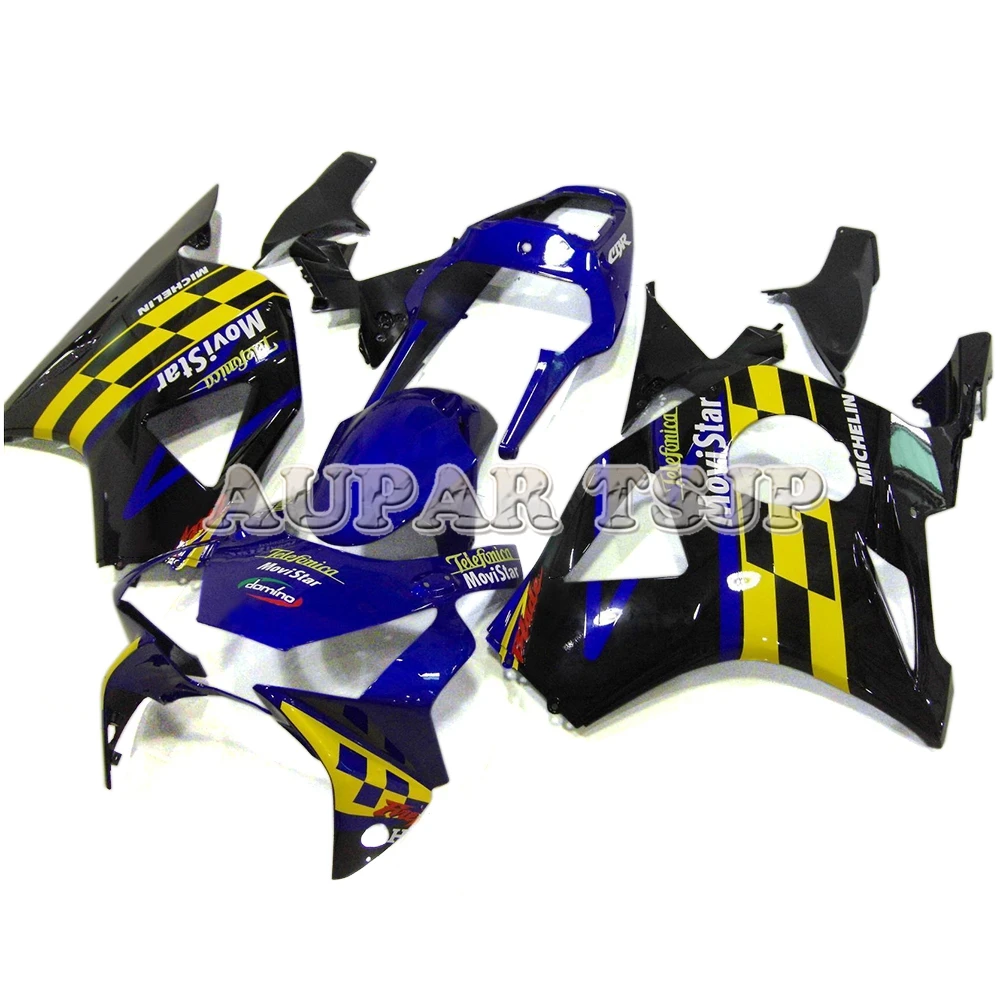 

Yellow Black and Blue Fairings For Honda CBR900RR 954 CBR954RR 2002 2003 ABS Injection Plastic Fairing Bodywork Kit New Hulls