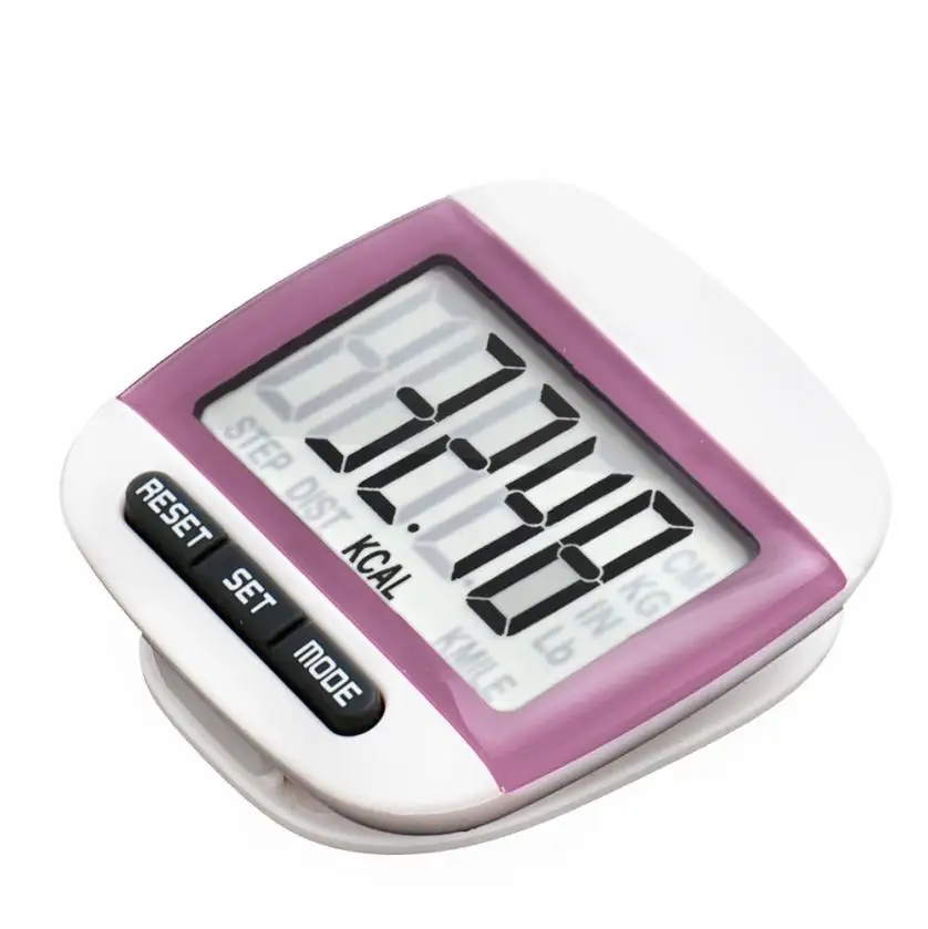 Premium fitness watch LCD Digital Step Pedometer Walk Calorie Counter Distance Run Belt Clip New Contapassi Montre Cardio L801 | Спорт и