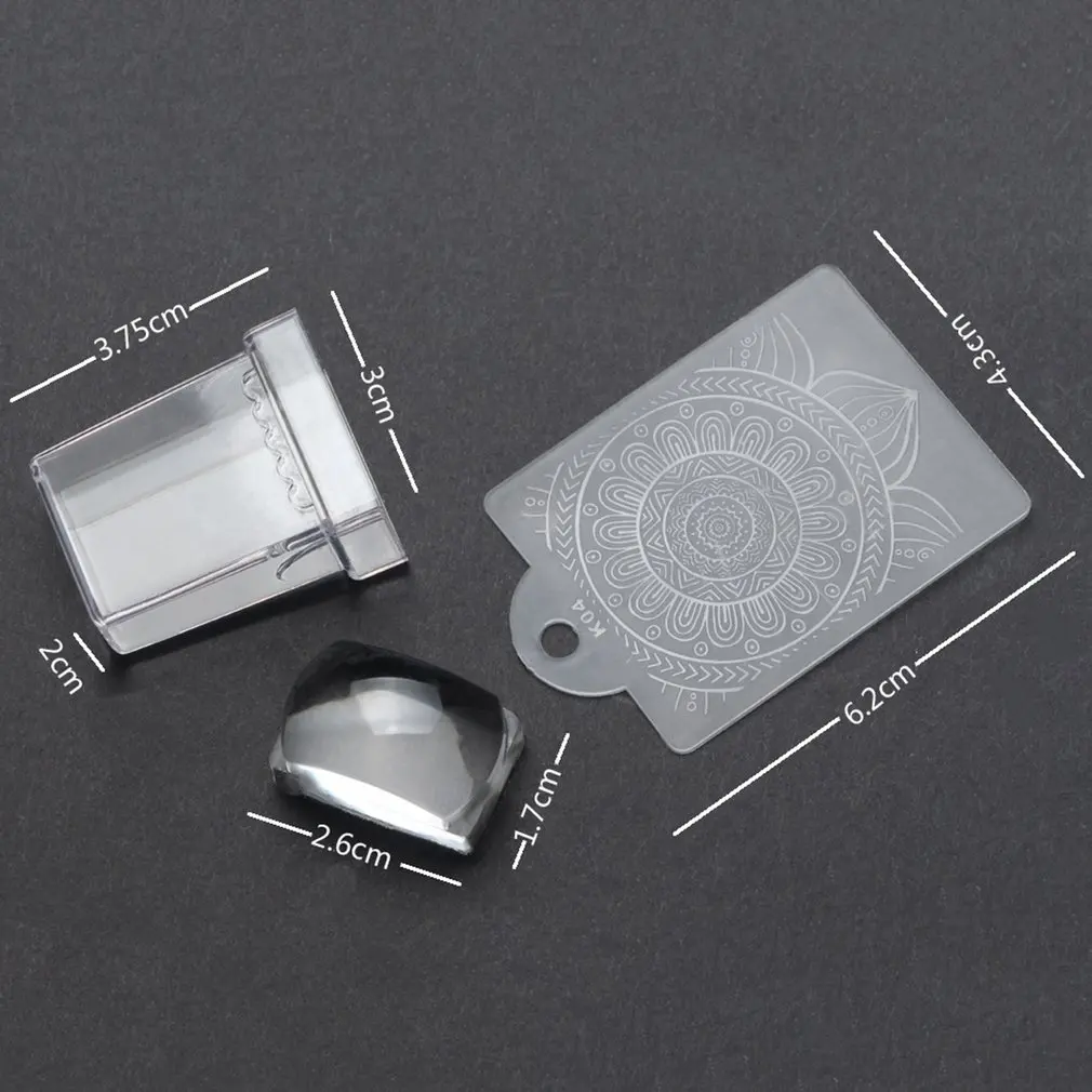 Прозрачный штамп силиконовый для женщин 2 шт./компл. инструмент нанесения лака