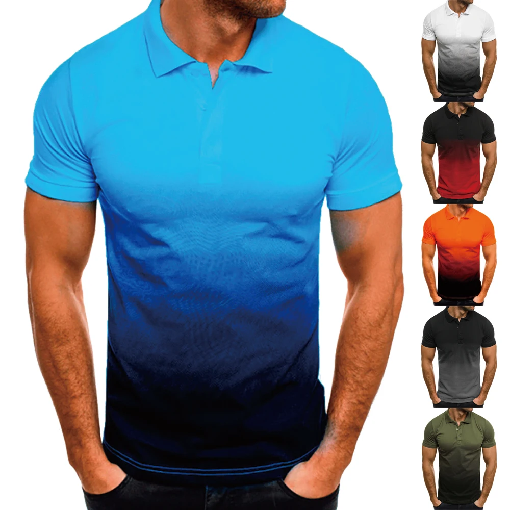 

Men Polo Mens Shirt Short Sleeve Golf Polos Shirts Contrast Color Business Polo Summer Streetwear Casual Fashion Men Daily Tops