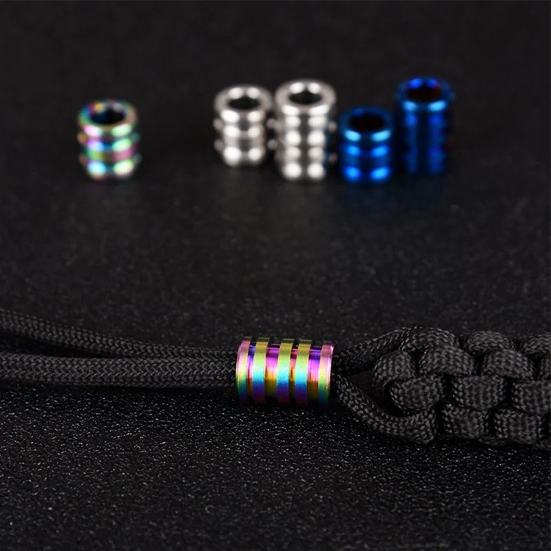 Открытый подвеска EDC Beads TC4 безопасный зонт из титанового сплава веревка шнурок