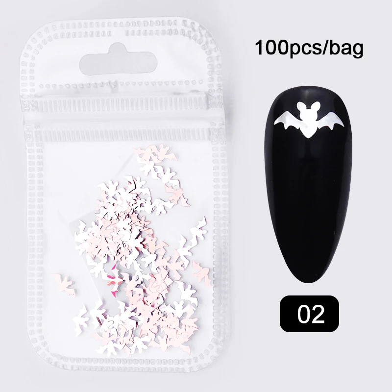 100 шт./пакет Смешанные черные золотые металлические Стразы для ногтей