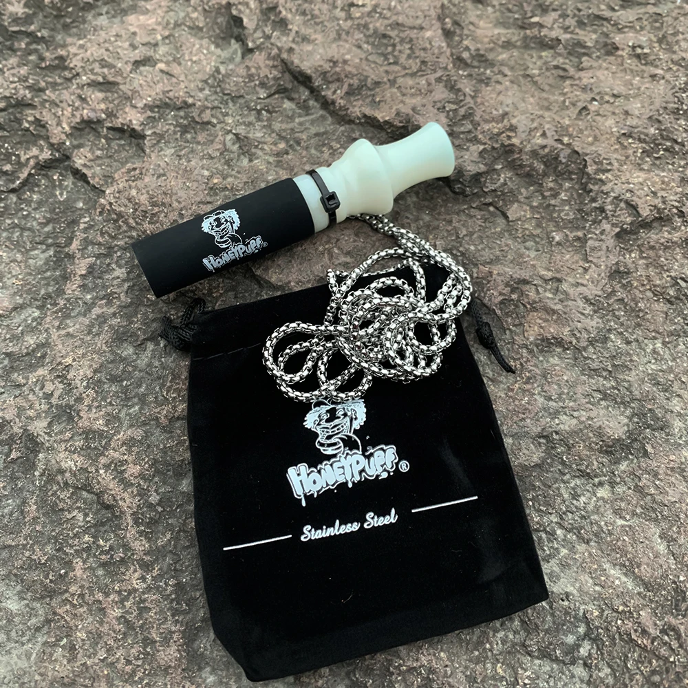 Мундштуки HONEYPUFF из смолы и силикона мундштук кальяна с цепочкой нержавеющей