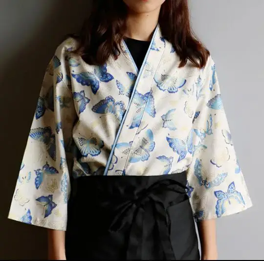 Рубашка для официанта и суши кимоно-Униформа в японском стиле | Тематическая