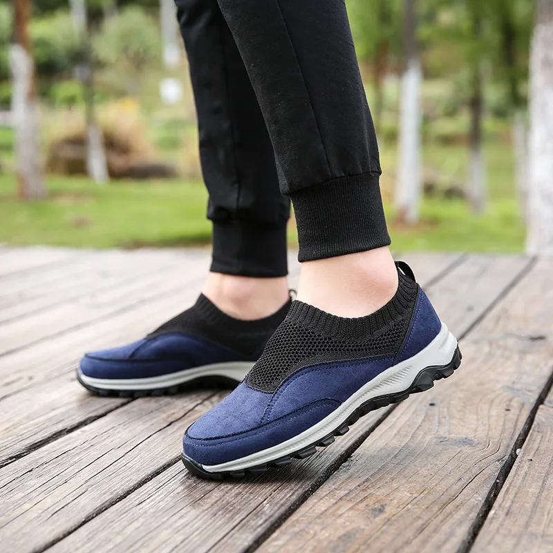 

Microfiber Men Outdoor Walking Shoes Autumn Summer Man's Trekking Sock Sneakers Strong Moutain Jogging Sock Lazy Shoes Man 48