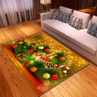 1pc christmas theme carpet for living room bedroom dining room door mat slip resistant pad bathroom shower bath mats