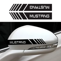 2pcs ford mustang ecobosst gt sport stripe car rearview mirror creative decorative decaration car accessories vinyl fun decals