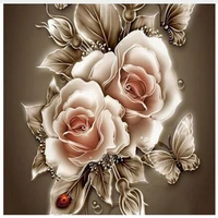 roses butterflies picture full diamond embroidery home decor diamondpainting diamond mosaic gift needlework diy 5d