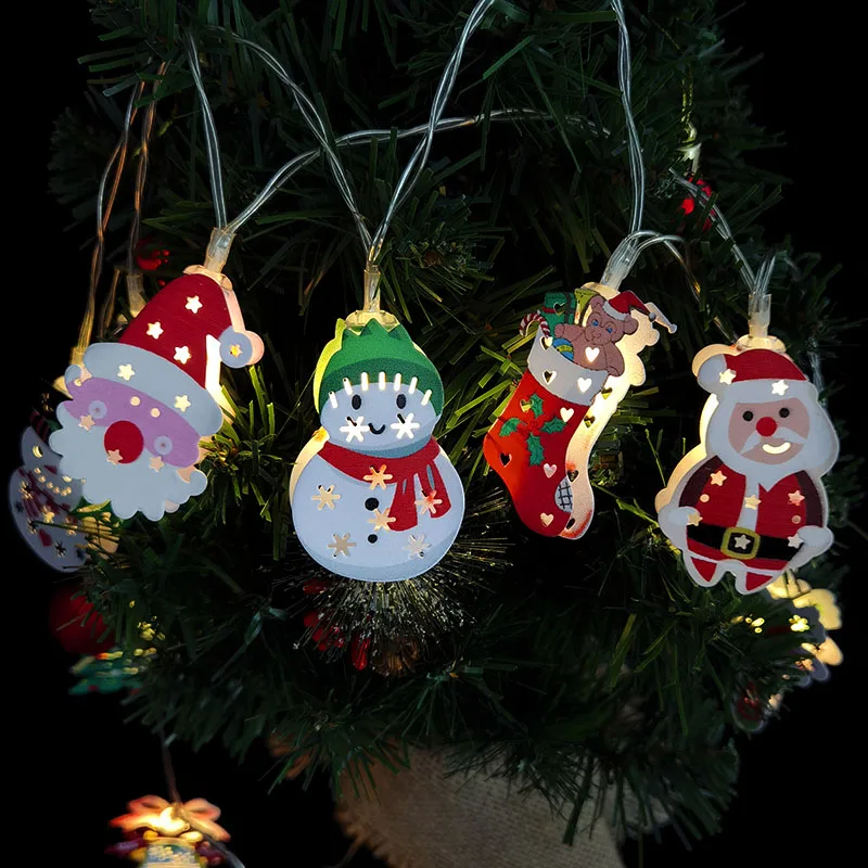 

Santa Claus LED String Lights Garland Fairy Light Christmas Decoration Home New Year Noel Navidad Xmas kerst Party Lighting Gift