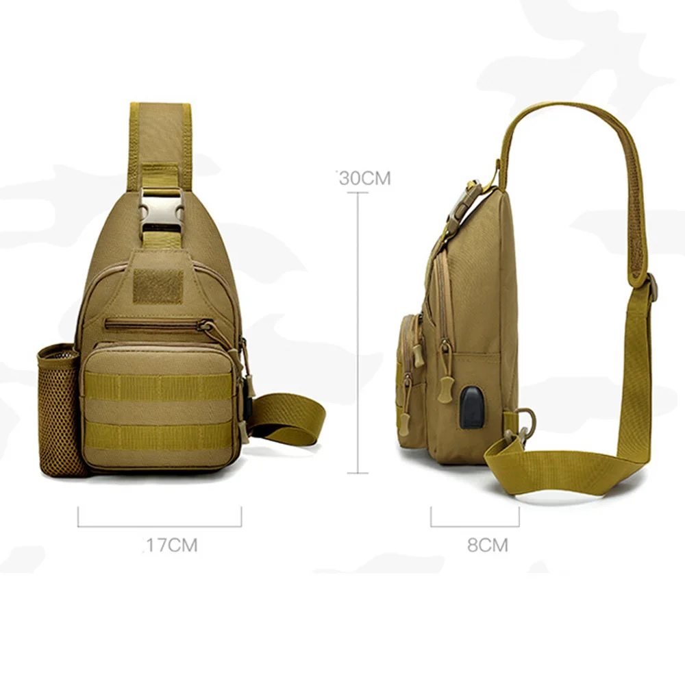 Военная Тактическая Сумка через плечо с USB портом для зарядки|Сумки охоты| |