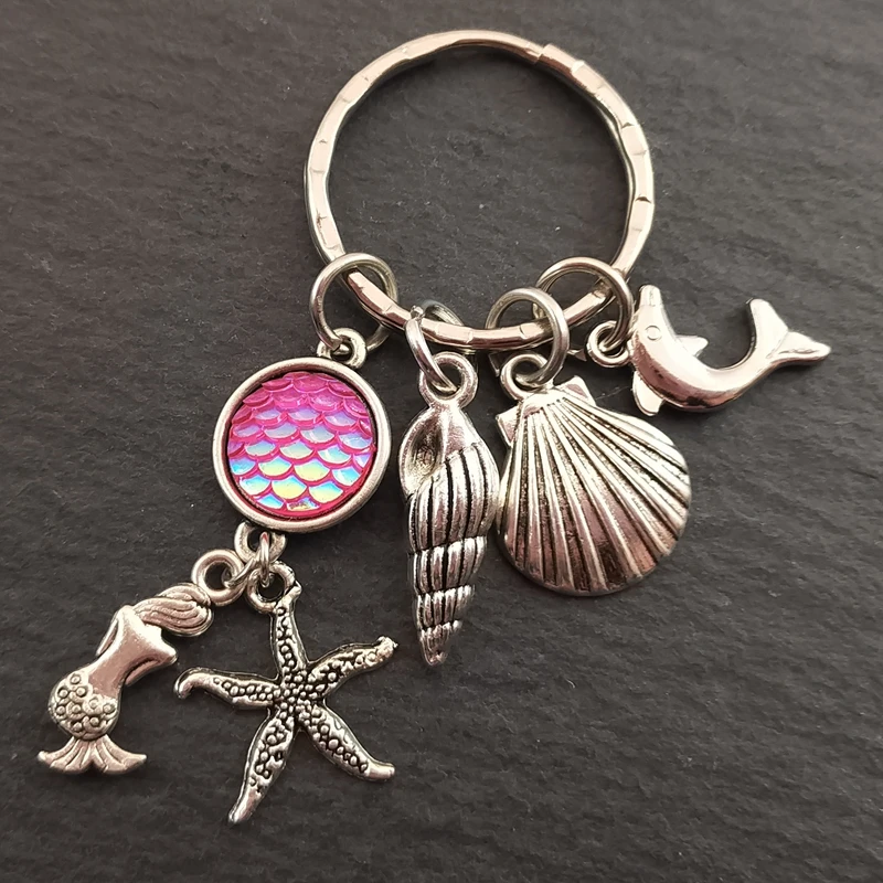 Брелок лошадь с чешуей русалки брелок лодочка ракушка женский брелок|Брелоки| |