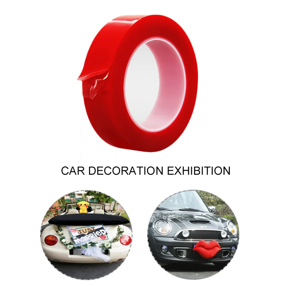 Крепкая Супер тонкая двухсторонняя прозрачная клейкая лента 2 мм термостойкая