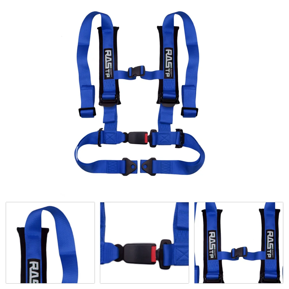 RASTP-2 inch 4 Point Universal Vehicle Racing Auto Car Safety Seat Belt Buckle Harness RS-BAG035-TP | Автомобили и мотоциклы